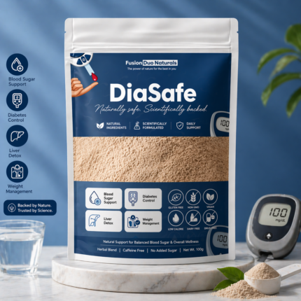 DiaSafe Herbal Diabetes Support – Natural Blood Sugar Control, HbA1c Balance, Liver Detox & Weight Management Supplement (100% Organic)
