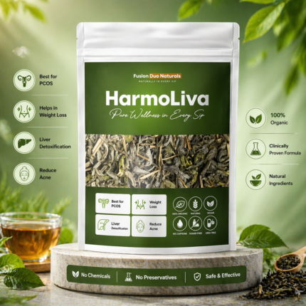 Harmoliva Herbal Tea for PCOS, Weight Loss & Acne | 100% Organic Detox Tea for Hormonal Balance & Clear Skin